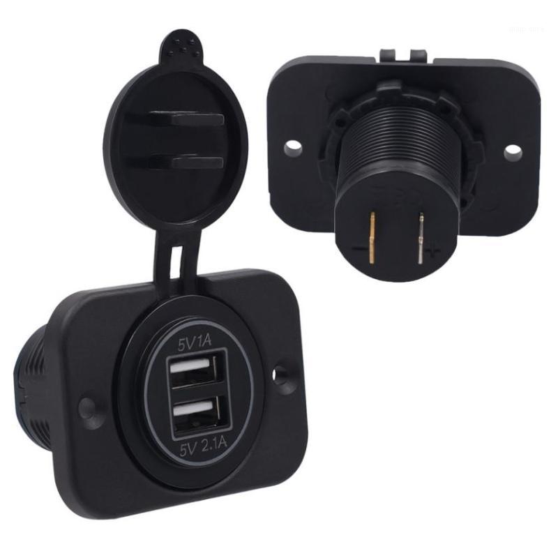 

5V 3.1A Dual USB Charger Socket Adapter Power Outlet for 12V 24V Motorcycle Car Fe201
