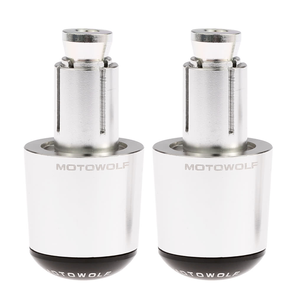 

Pair of Universal Motorcycle Motorbike Aluminum Handlebar Bar Ends Plugs Grip Caps