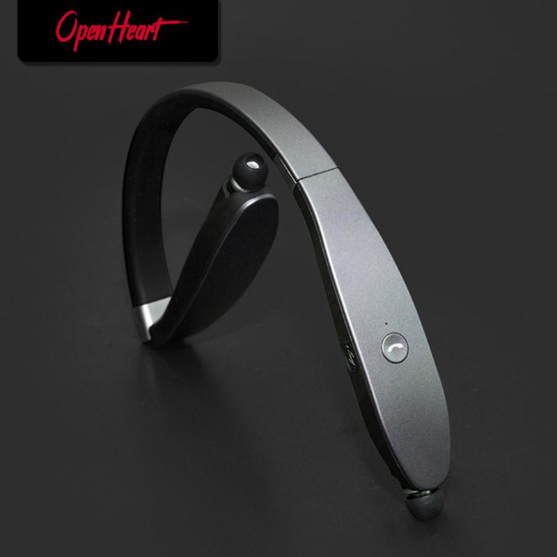 

Openheart Neckband Earphones Wireless Fone Bluetooth Headphones with Mic Handsfree Sports Folding Wired Bluetooth 5.0, White