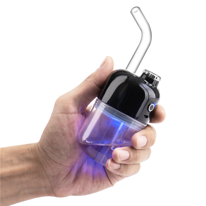 

Huuka Wax Dabber Concentrate Vaporizer Full Ceramic Heating Chamber Glass Water Pipe TC Dry Herb eNail Dabcool W2 SOC Electric Dab Rig Kit