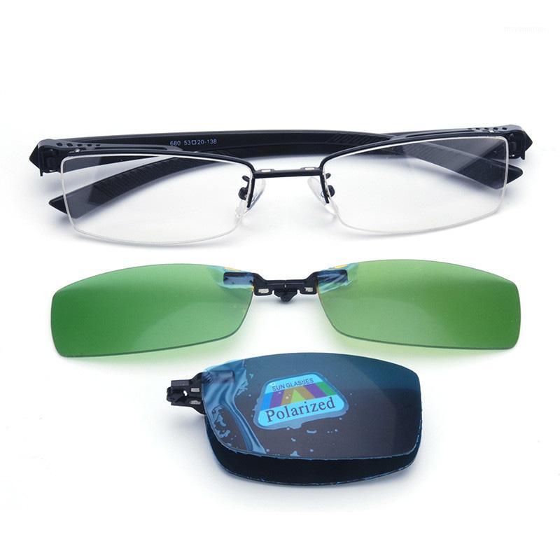 

cubojue magnetic eyeglass frames male double clips polarized sunglasses myopia diopter optical eyewear night driving1