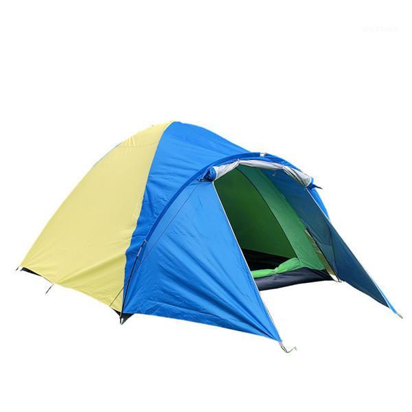 

3-4 Person Double Layer Tent Travel Picnic Tourist Sun Shelter Large Space Emergency Tents For Outdoor Camping Hiking Fishing1
