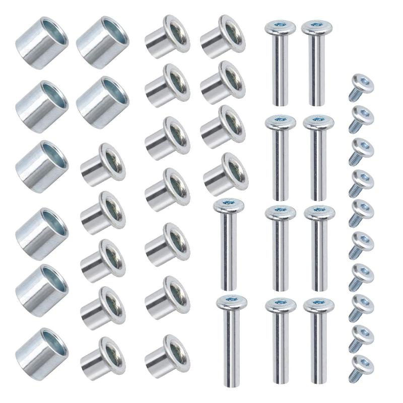 

Professional Kids Adults Aluminum Alloy Inline Skate Replacement Shaft Kit Hardware Wrench Side Plug Durable Axles Screw Silver