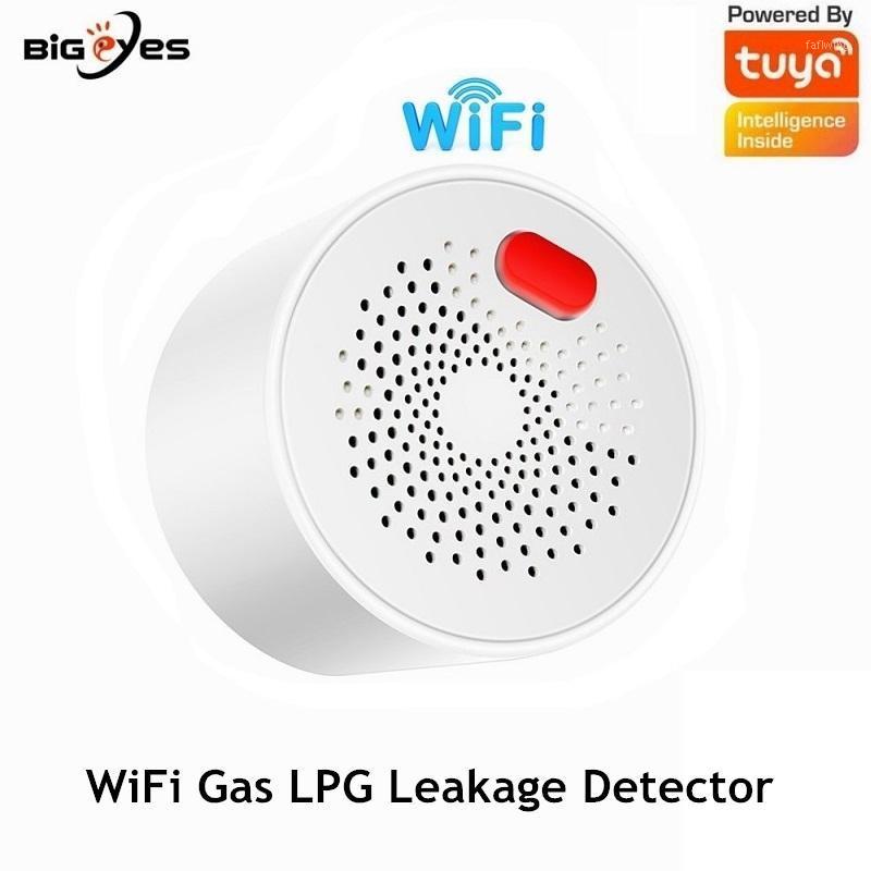 

TUYA WiFi Gas Detector AC220V Wireless Gas Leakage Sensor Smart Life APP Natural Leak Alarm System LPG Alarm Sensor 75dB1