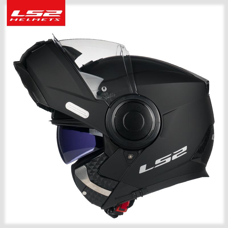 

Original LS2 FF902 SCOPE Flip Up Motorcycle Helmet Dual Shield Man Woman Modular Helmet Casco Moto capacete, Black red