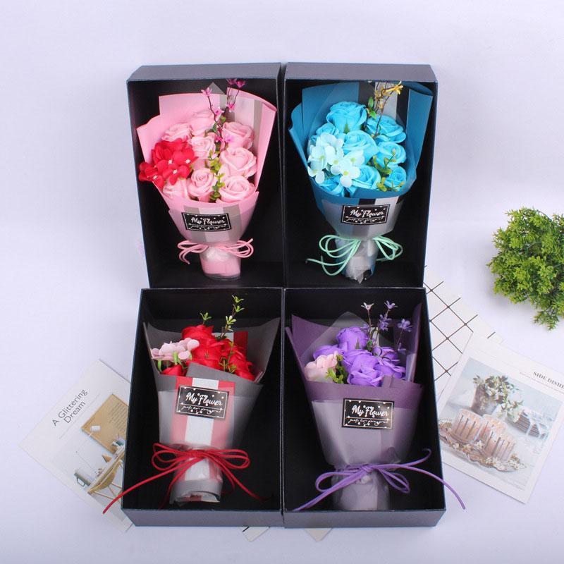 

Artificial flowers rose gift box Fake flowers Romantic Mother's Day Valentine's Day Birthday gift Wedding decor Fake1