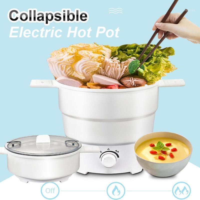

Folding Electric Skillet Kettle Heated Container Heated Lunch Box Cooker Portable Hot Pot Cooking1