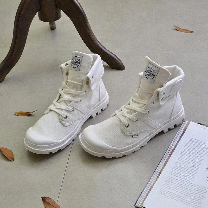 

Canvas Shoes Men Boots Leisure High Top Ankle Boots Male Flat Man Footwear Military Shoes Men Casual Spring Autumn Dropshipping #cP9d