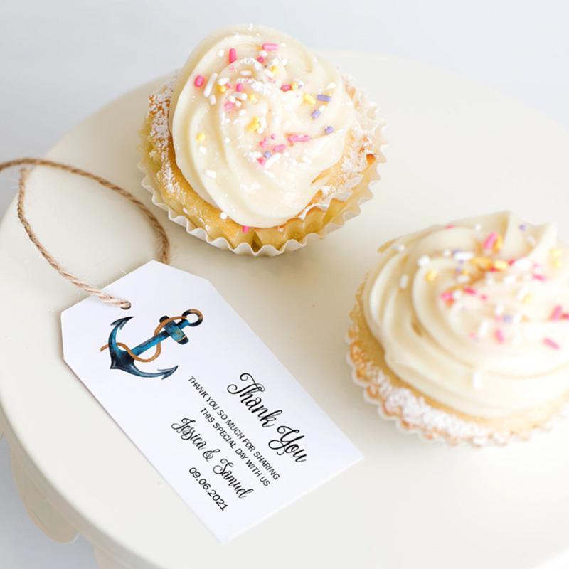 

Custom Wedding Favor Tags Bridal Shower Gift Tables Thank You Tags Chocolate Personalized Names, Date Thank You1