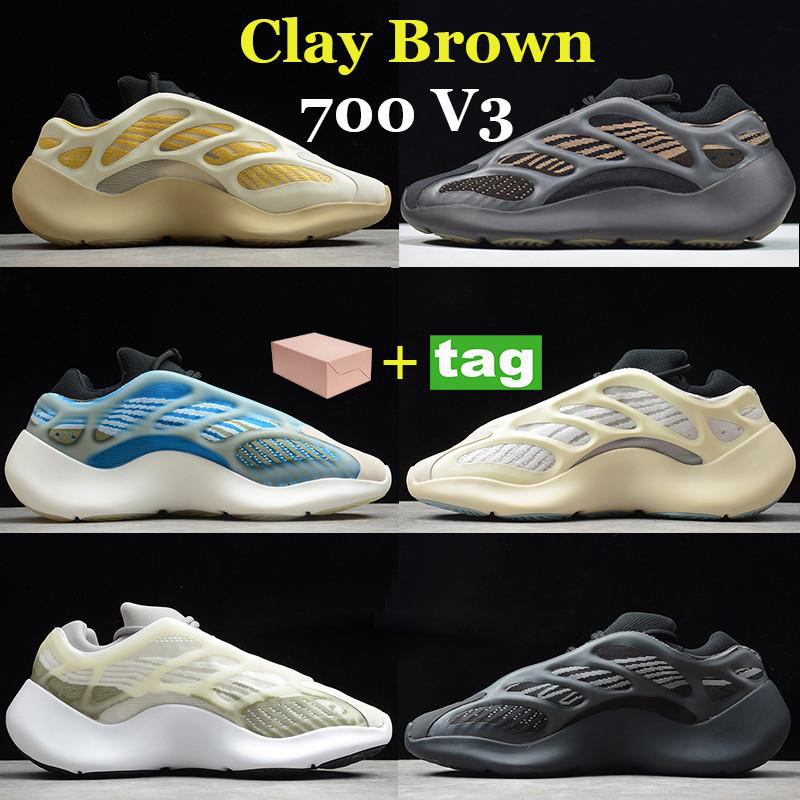 

New Arrivals runner 700 V3 Clay Brown Safflower Azareth Running Shoes Reflective Glow in the dark Alvah OG Azael basketball sneaker, Double box