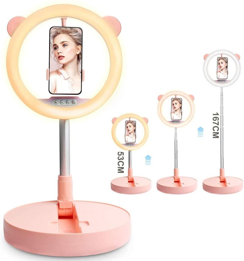 

12" Selfie Ring Light Lamp LED Ring Light 12 inch with Foldable Stand Phone Holder For YouTube TikTok Makeup Video Photography