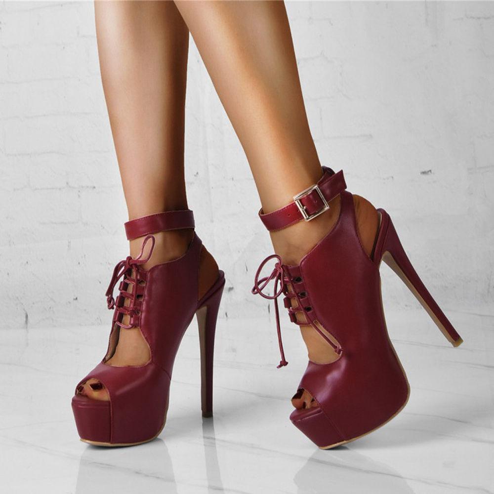 

2021 The New Female Toe Stiletto Slingback As Ladies Size 36-46 Vn83, Alcohol