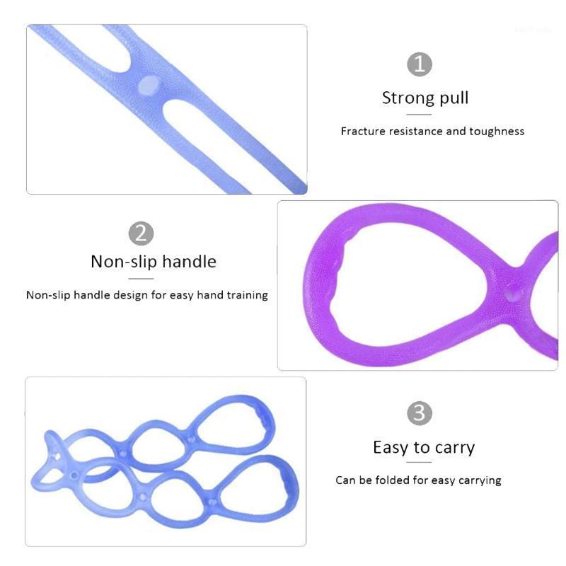 

New Sale 7 Ring Stretch Exercise Band,Resistance Bands,Yoga Stretching Arm Shoulders Foot,Fitness Home Gym,Purple and Blue1