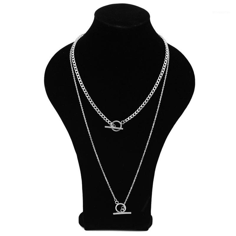 

Idol star with the neck necklace Men and women short necklace personality long chain short neck chain stainless steel1