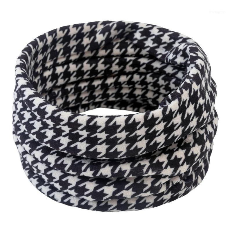 

2020 New Women Winter Ring Scarf Men Print Snood Scarves Plaid Knitted Neck Foulard Femme Casual Warm Circle Cycling Scarf1