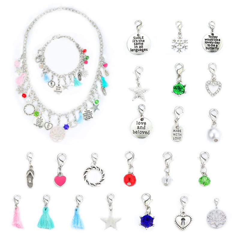 

Advent Calendar Charms Bracelet Set DIY Christmas Countdown Calendar Bracelet Bracelets & Bangles Jewelry Christmas Gift