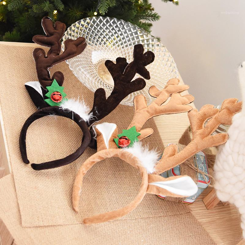 

New Year 2019 Xmas Party Headdress Headband Christmas Stretch Headwear Hair Band Decorative Christmas Decorations For Home1