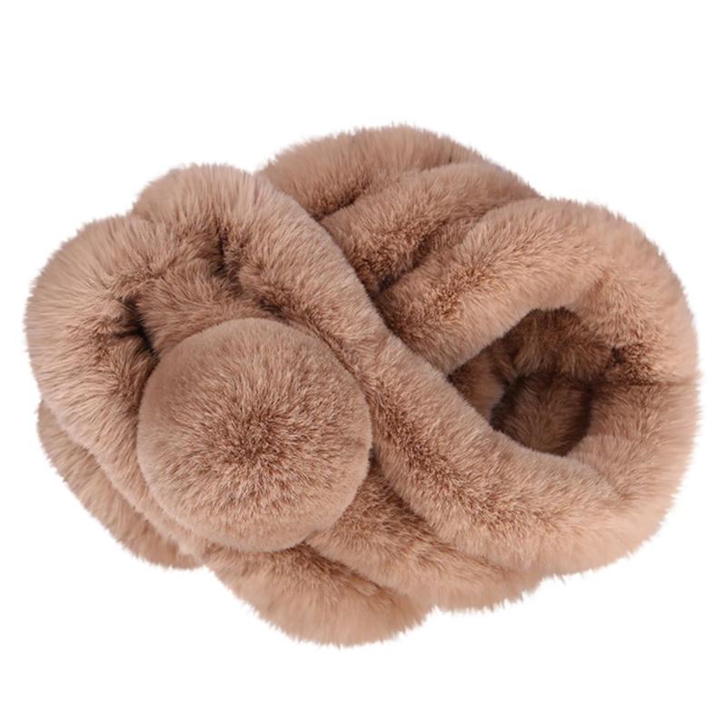 

2020 Women Scarf Fashion Winter Warm Scarf Fashion Thicken Fur Imitation Fur Grass Scarves Soft Wrap Casual Scarves Shawl #PY10
