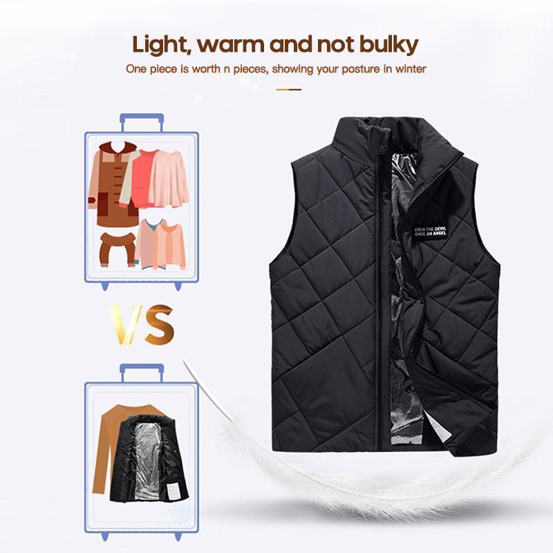

Women Vest Jacket Clothing Winter Smart Control Heated Sleeveless Coat USB Electrical heated Waistcoat for Outdoor sport Hiking1, Black