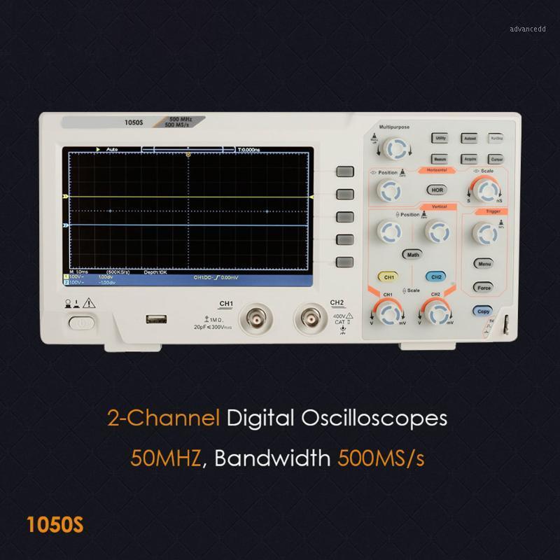 

1100S Digital Storage Oscilloscope 100Mhz 2Channel 1GSa/s Portable Osciloscopio with 7 inch TFT Color Screen FKU661