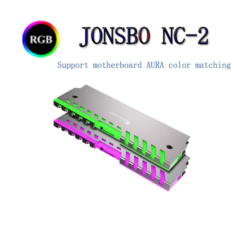 

JONSBO RGB RAM Memory Heatsink Cooling Vest AURA Control Aluminum Desktop PC RAM Cooler Heat Sink Radiator Thermal PadNC-2