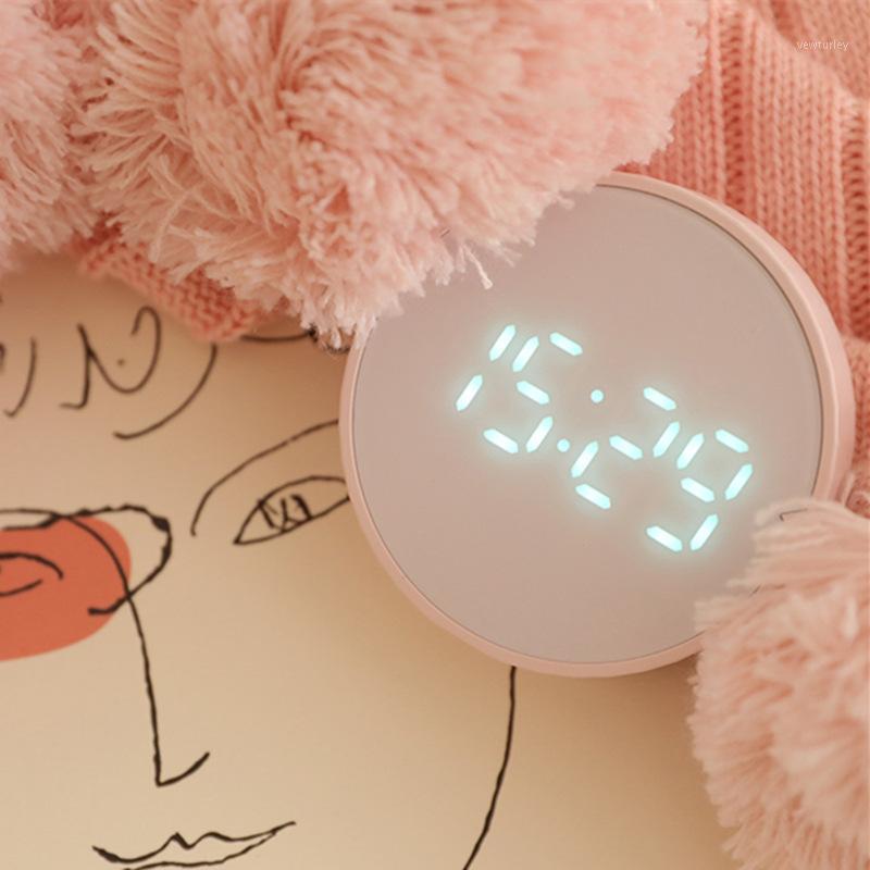 

Smart Free Timer Clock Mini round Small Alarm Clock Simple LED Digital Magnetic Sucker Wall-Mounted Electronic1