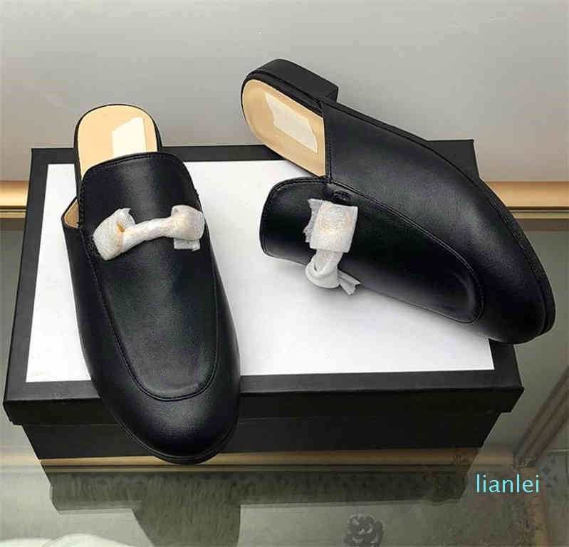 

Women Designer Princetown Slippers Mens Loafers Genuine Leather Cowhide Sandals G Casual Shoes Metal Buckle Flip Flops Lace Velvet Lazy Dupe