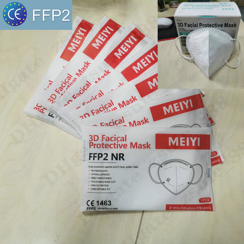 

MEIYI FFP2 CE Mask KN95 FFP3 EU Whitelist N95 Face Mask PM2.5 Anti-Fog Haze and Influenza dustroof mascarilla mascherina Reusable 5 layer