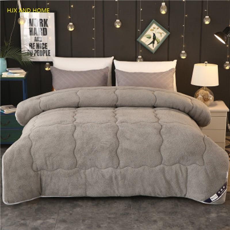 

100% Lamb cashmere Perfect feeling Quilt Duvets Thick warm Single double Winter Comforters Full Twin  Queen Size, Pink