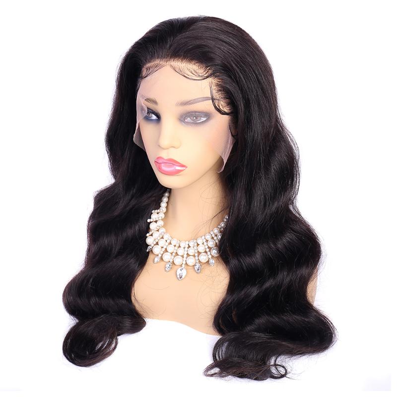 

Body Wave Wig transparent lace frontal wig Human hair Maxine Invisible Lace Front 150% Body Wave Front Human Hair Wigs, 4x4 brown lace