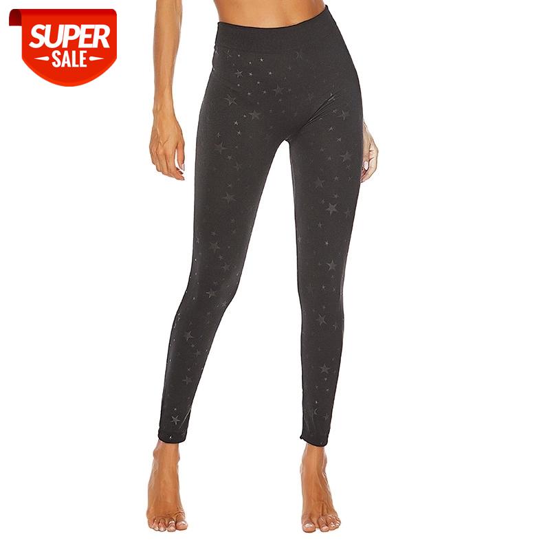 

NORMOV Fashion Women Leggings Casual Star Print High ElasticWaist Ankle Length Polyester Leggins Slim Plus Size Female Jeggings #mf25, Black;white