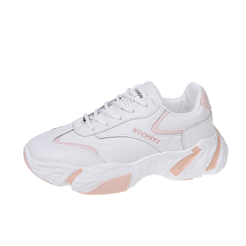 

High Quality Autumn and winter 2020 new outdoor casual sports women's white shoes, Pink