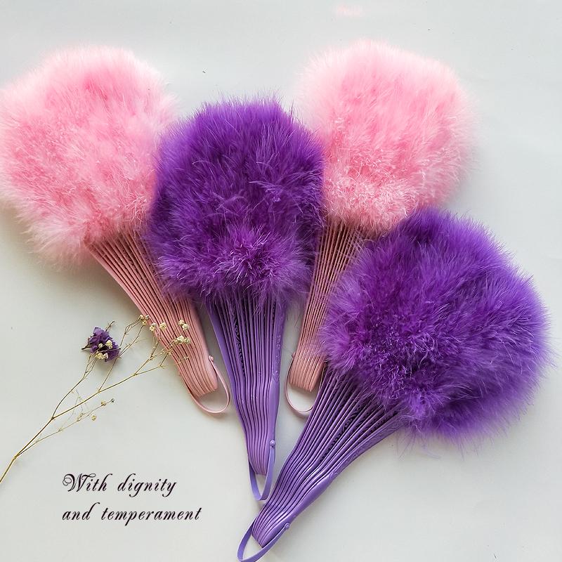 

Peacock Feather Dance Fan Ancient Phoenix Dance Folding Hand Fan Ladies Cheongsam Performance Props Abanicos Para Boda