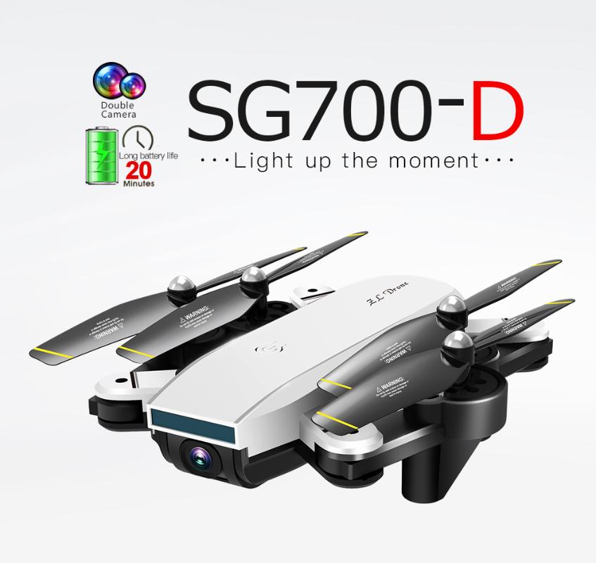 

New SG700D WiFi FPV Professional Foldable Drone 1080P 720P 4K Dual Camera Selfie Optical Flow Follow Me RC Quadcopter Helicopter
