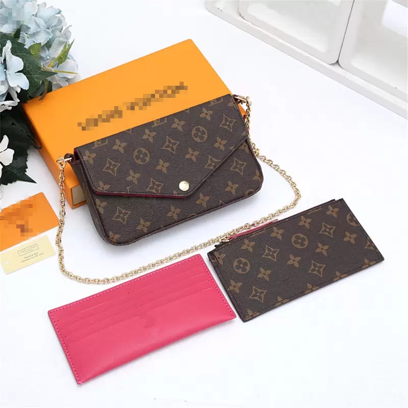 Sacs en cuir Embossing Pochette Elegant Bandoulière Sac à bandoulière Bandoulière Shopping Tote Portefeuilles GGS Louiss Vuttons LVS YSLS