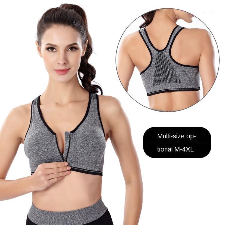 

Zipper Bra Sports Bra Breathable Sweat Bra, Running Fitness Sports Underwear Vest Yoga Moisture-absorbing Underwear1, Sky blue