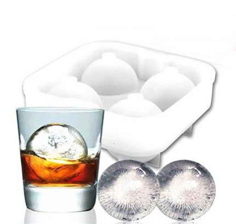 

High Quality Ice Balls Maker Utensils Gadgets Mold 4 Cell Whiskey Cocktail Premium Round Spheres Bar Kitchen Party jlljmG sinabag