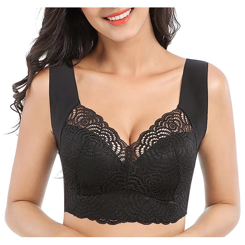 

#S0 Woman Sports Bra Lace bralette top Bras Fitness Vest Sexy Seamless Hollow Out sports wear for women gym Tube Top Sportwear, White