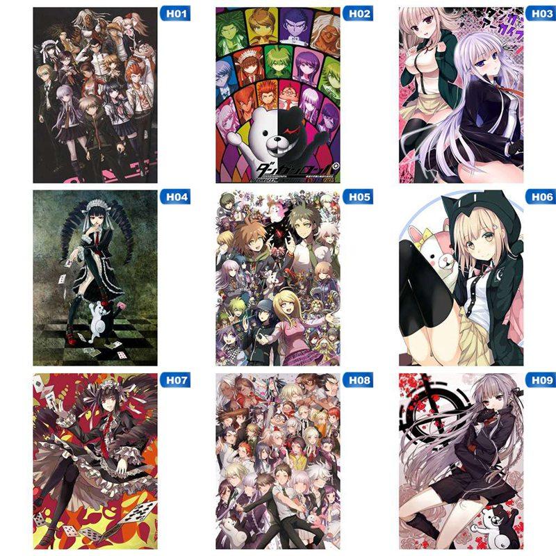 

Anime Cartoon Danganronpa: Trigger Happy Drawing Poster Adornment Vintage Poster Retro Wall Sticker