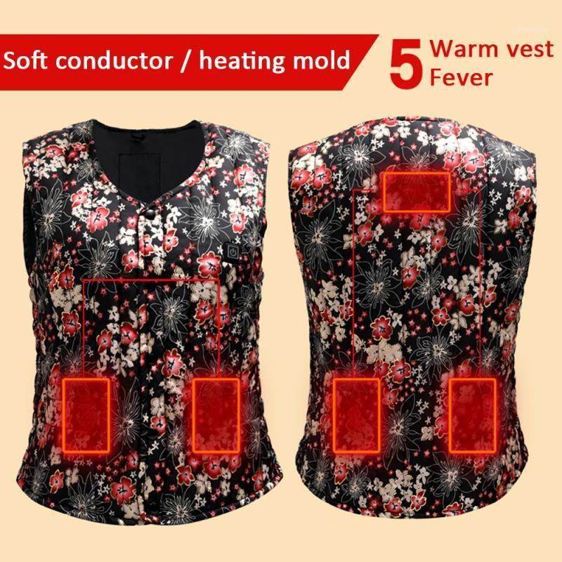 

Electric Heated Clothes Heating Vest Intelligent Heating Female Vest Mountaineering Hunting Jacket Winter Thermal Clothing1, As show