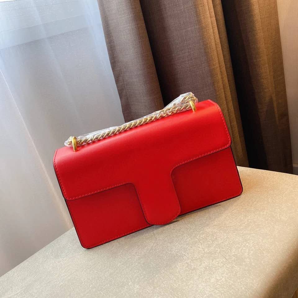 

2020 New Women Designer Genuine Leather Fashion Shoulder Bag Luxurys Crossbody Bag Purse Ladies Small Square Bag, Black