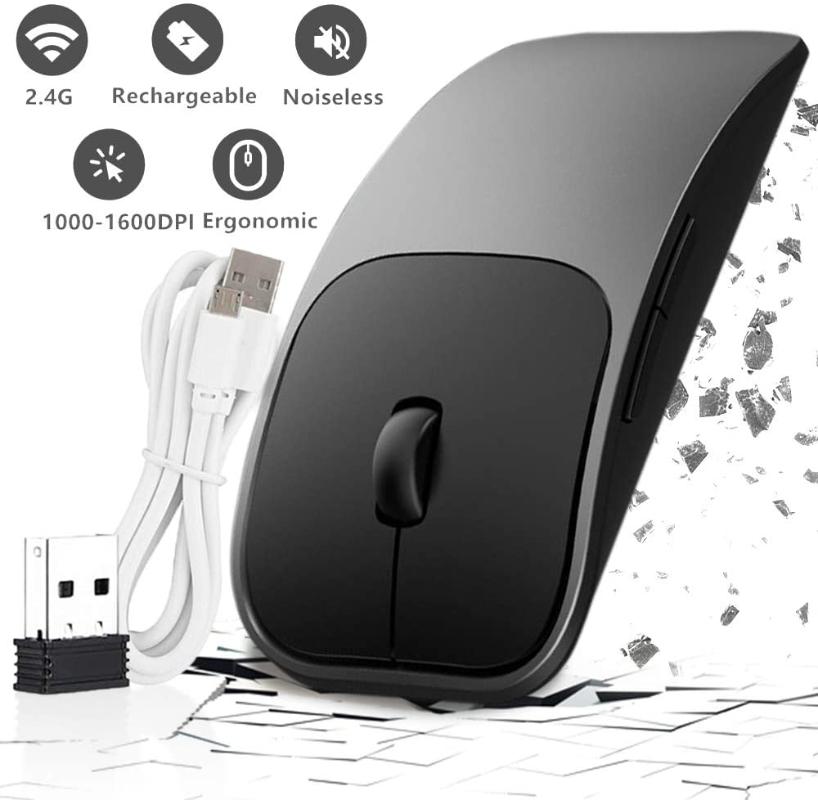 

Audioza Wireless-Voice-Mouse Slim 2.4G USB High Precision for Office&Gaming (Red) (Gray