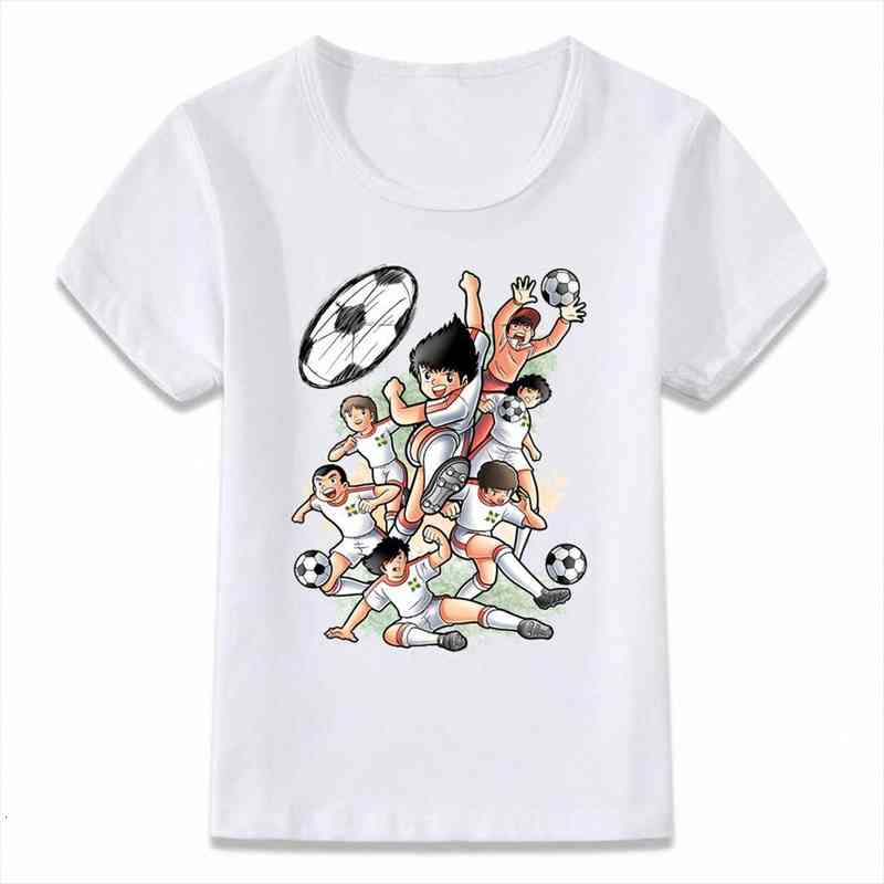 

kids clothes t shirt captain tsubasa le petit footballer anime artwork boys and girls toddler shirts tee oal156, Blue