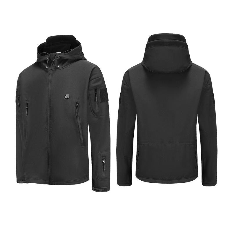 

NEW Electric Heating Coat USB Intelligent Heating Top Thermals Clothing Outdoor Winter Ski Suit Jackets, Black