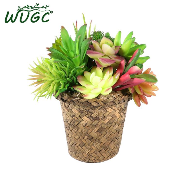 

Artificial Succulents Green Plants For Home Garden Decoration Wedding Plants Wall Flower Arrangement Bonsai Fake