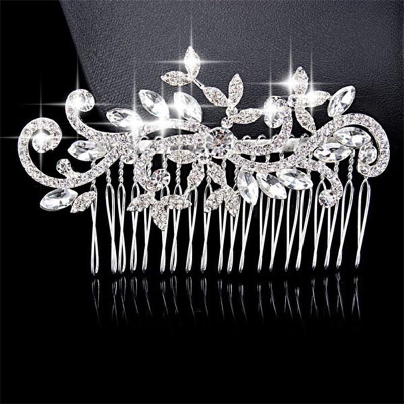 

Hair Clip Hair Pins Wedding Clips Comb Crystal Headpiece Bridal Pearl Crystal Accessories Clips