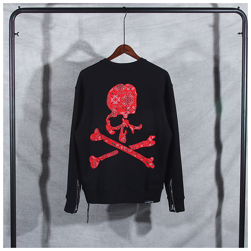

2021 Autumn New Embroidered Skull Trendy Mmj Japanese High Street Large Size Hip Hop Hoodie for Men and Women 232m, Black