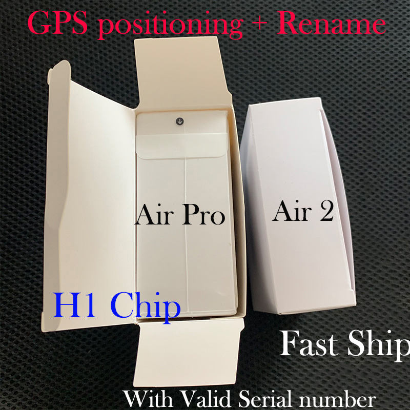 

DHL free AP2 AP3 pro H1 Chip Wireless Charging Generation 3 Sensor rename Bluetooth Headphones auto paring Earphones with pop up windownes