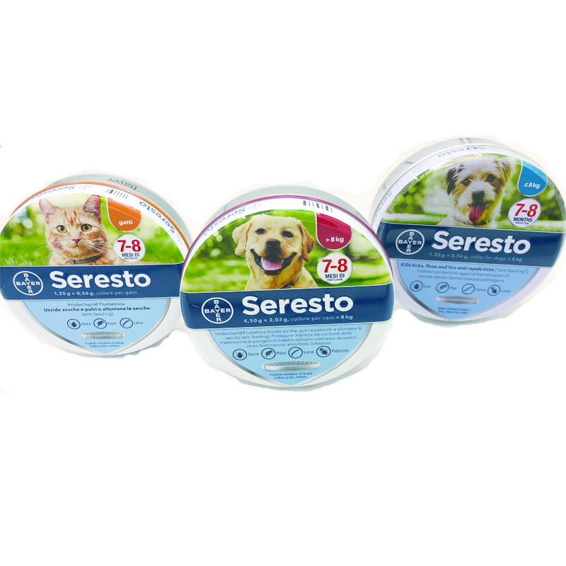 

seresto New Removes Flea And Tick Collar Dogs Cats Up To 8 Month Flea Tick Collar Anti-mosquito and insect repellent 201030