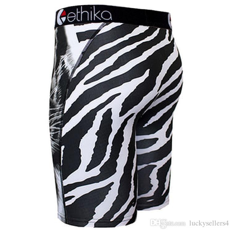 

Ethika Men's Staple underwear TIGHER printing sports hip hop rock excise boxers skateboard street fashion streched legging quick dry343